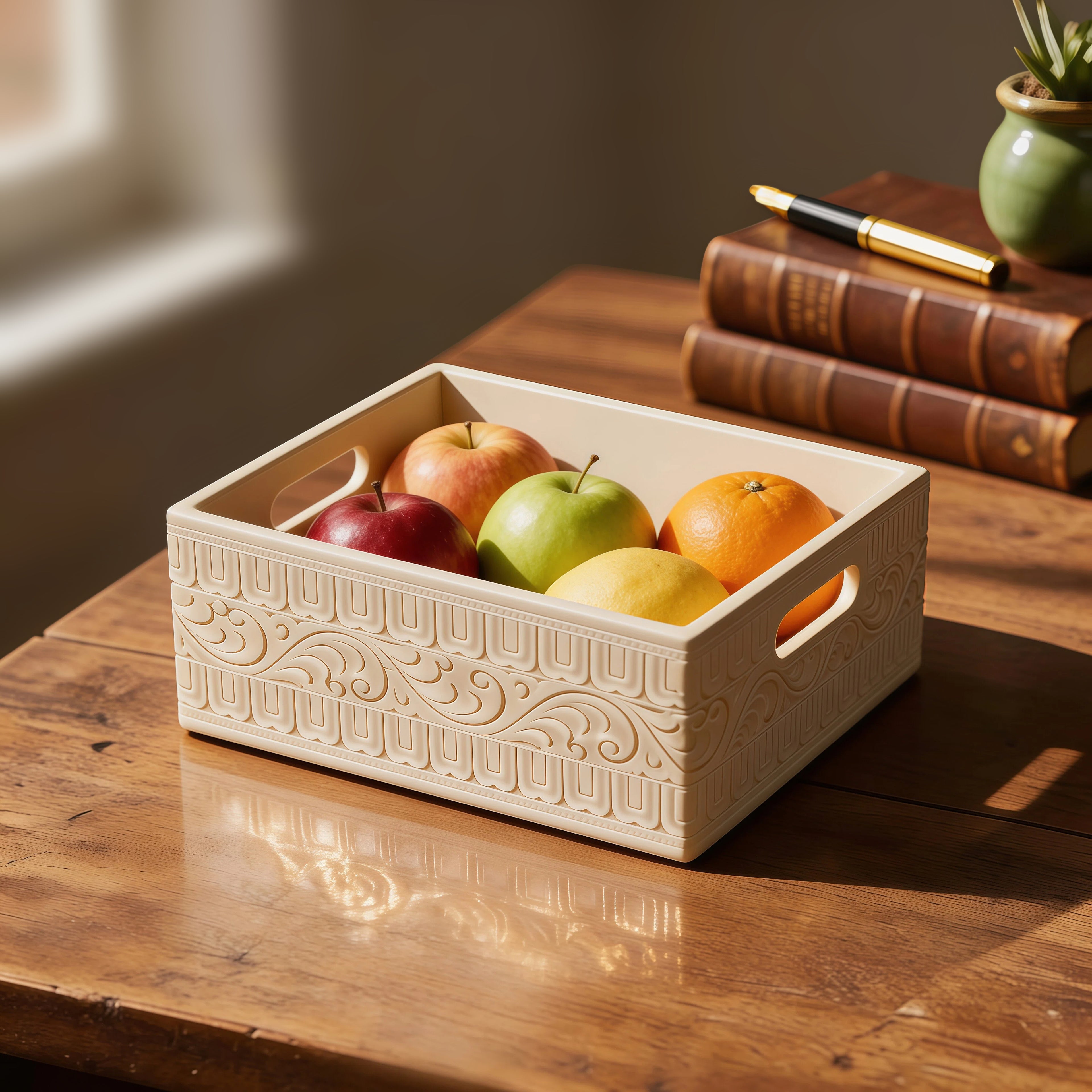 Ivory look alike square tray