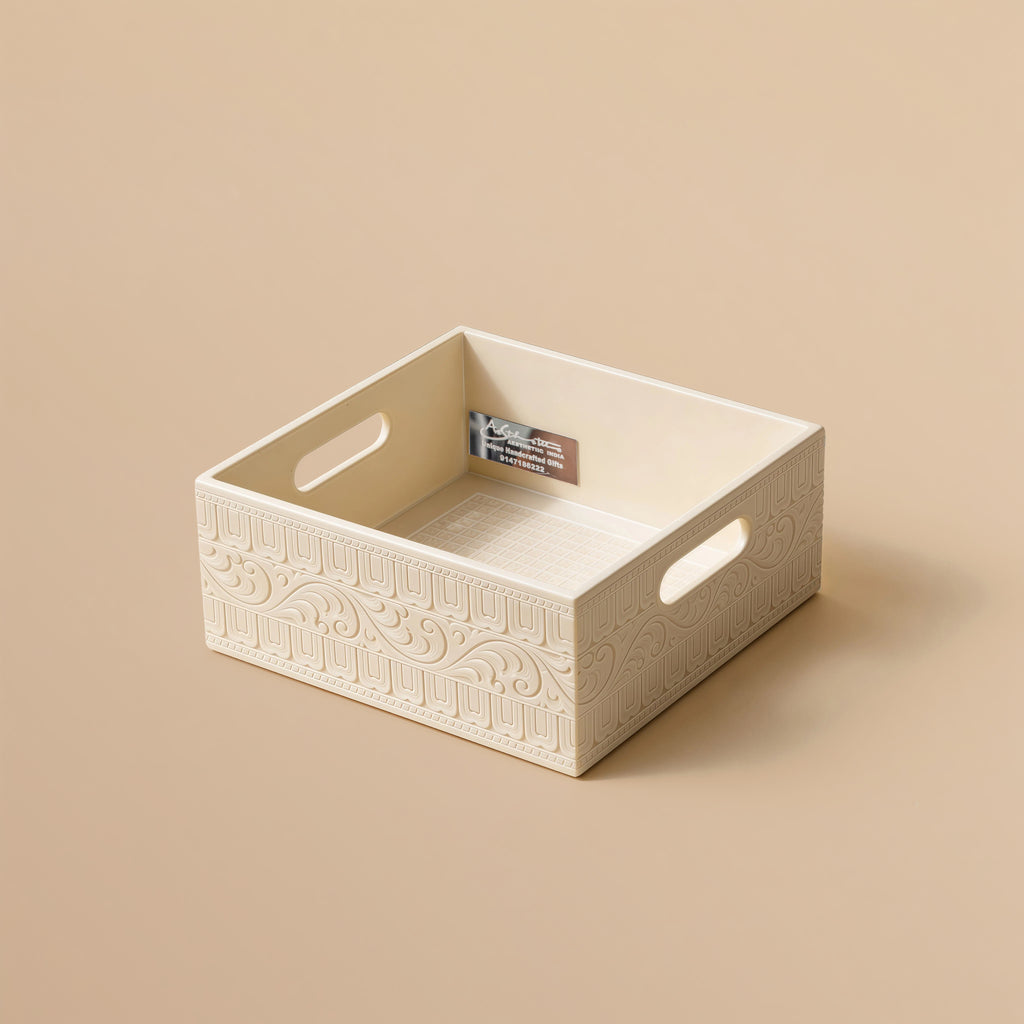 Ivory look alike square tray