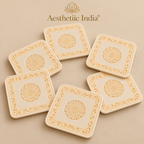Ivory look alike coasters (set of 6)
