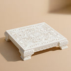 Ivory Look Alike Chowki 7 inch