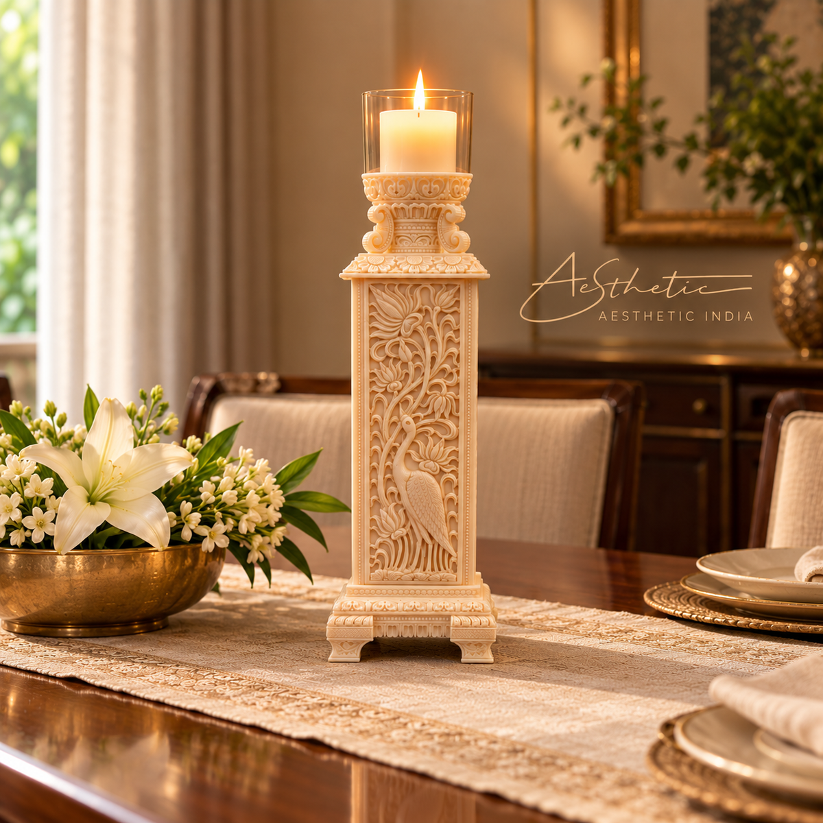 Heritage Swan candlestand(15 inches)