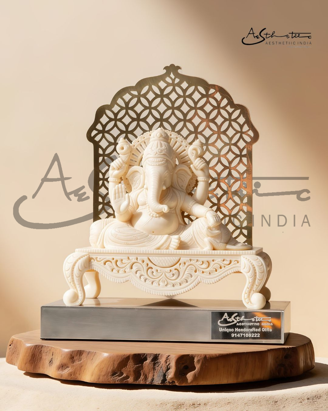 Ivory Look Alike Ganesha