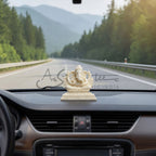 Small Ivory Look Alike Ganesha (car dashboard)