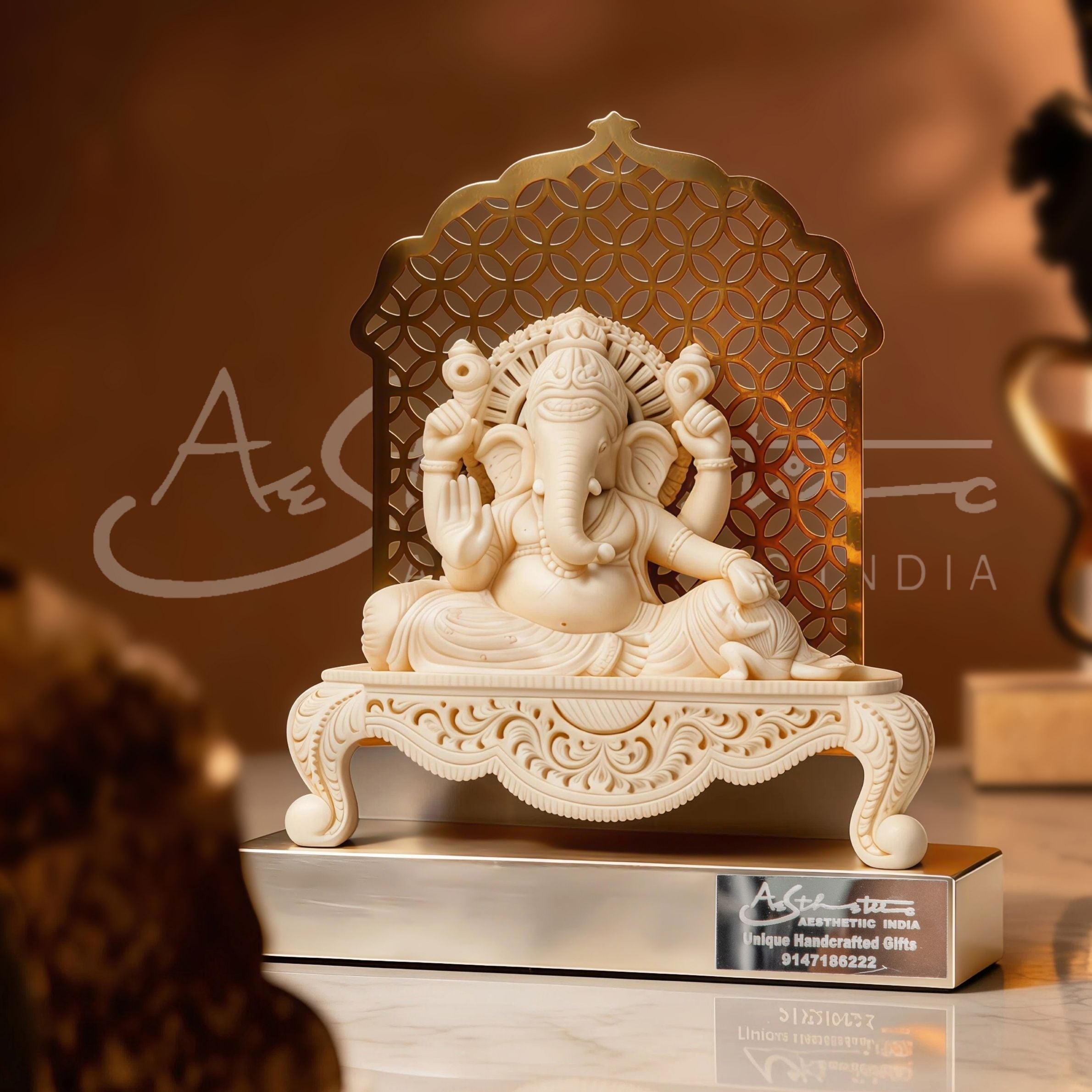 Ivory Look Alike Ganesha