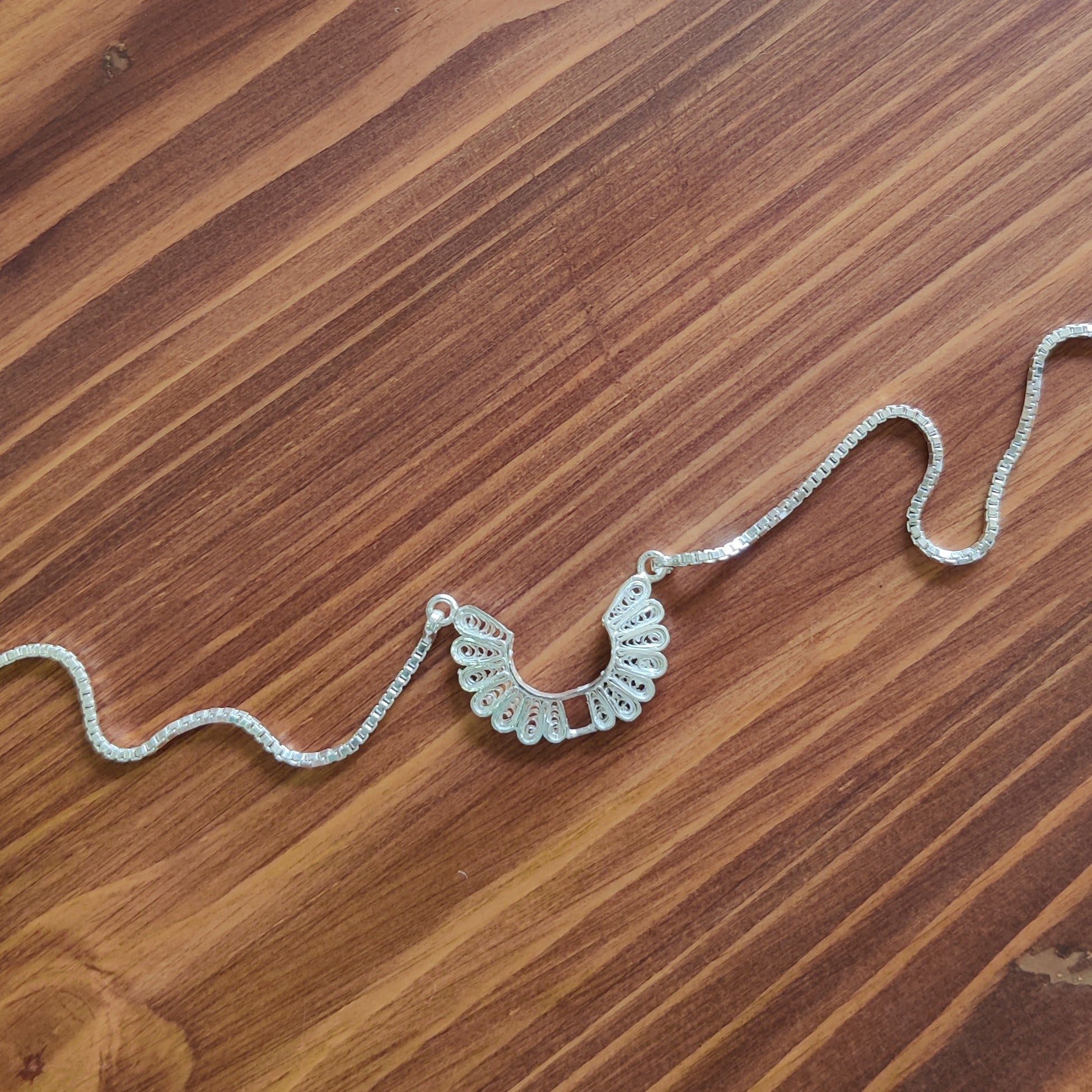 Amphelisia Sterling Silver Anklet