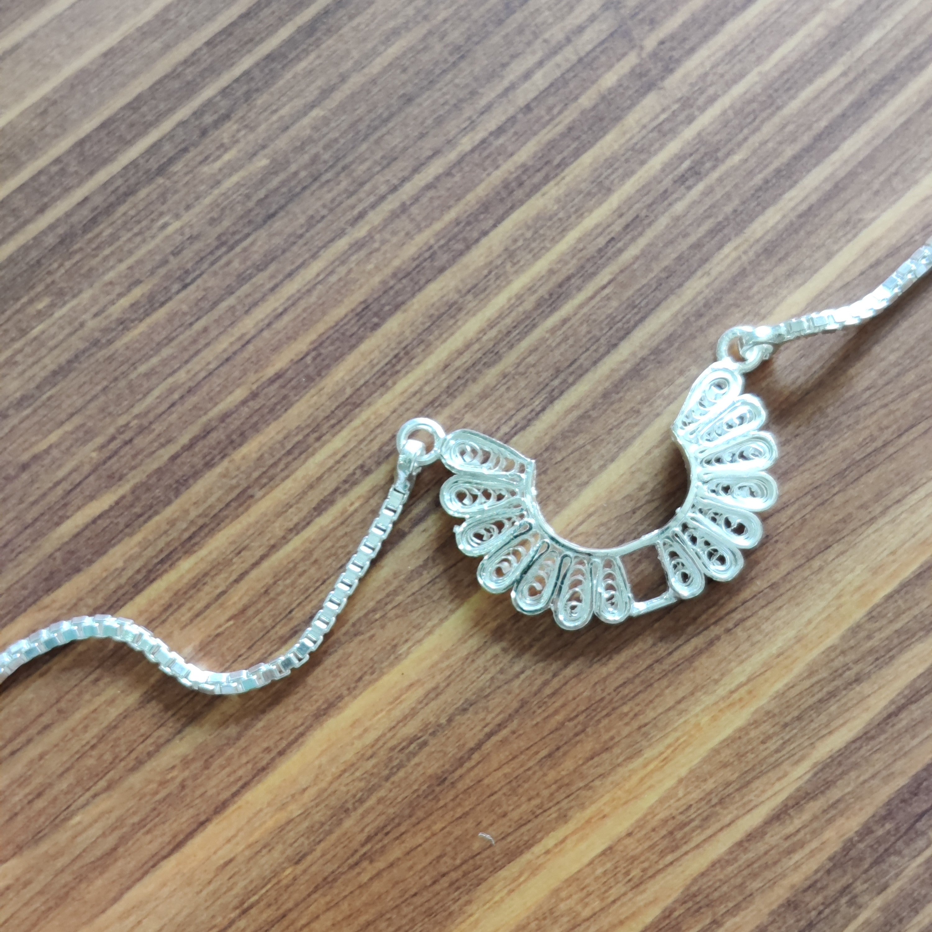 Amphelisia Sterling Silver Anklet