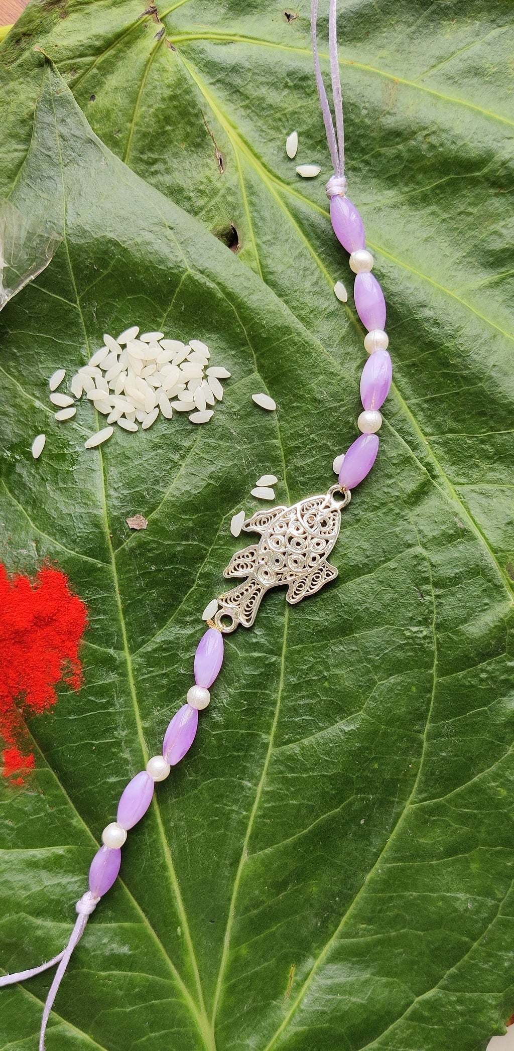 Silver fish convertible Rakhi