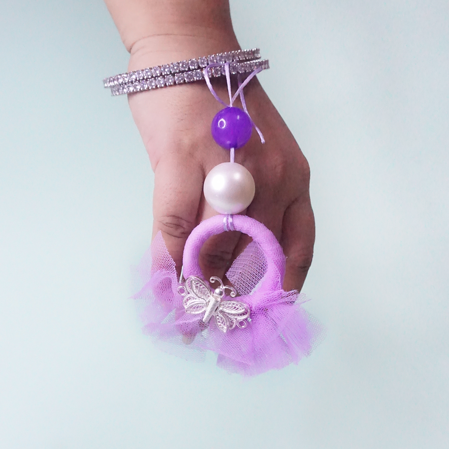 Silver butterfly dainty convertible lumba