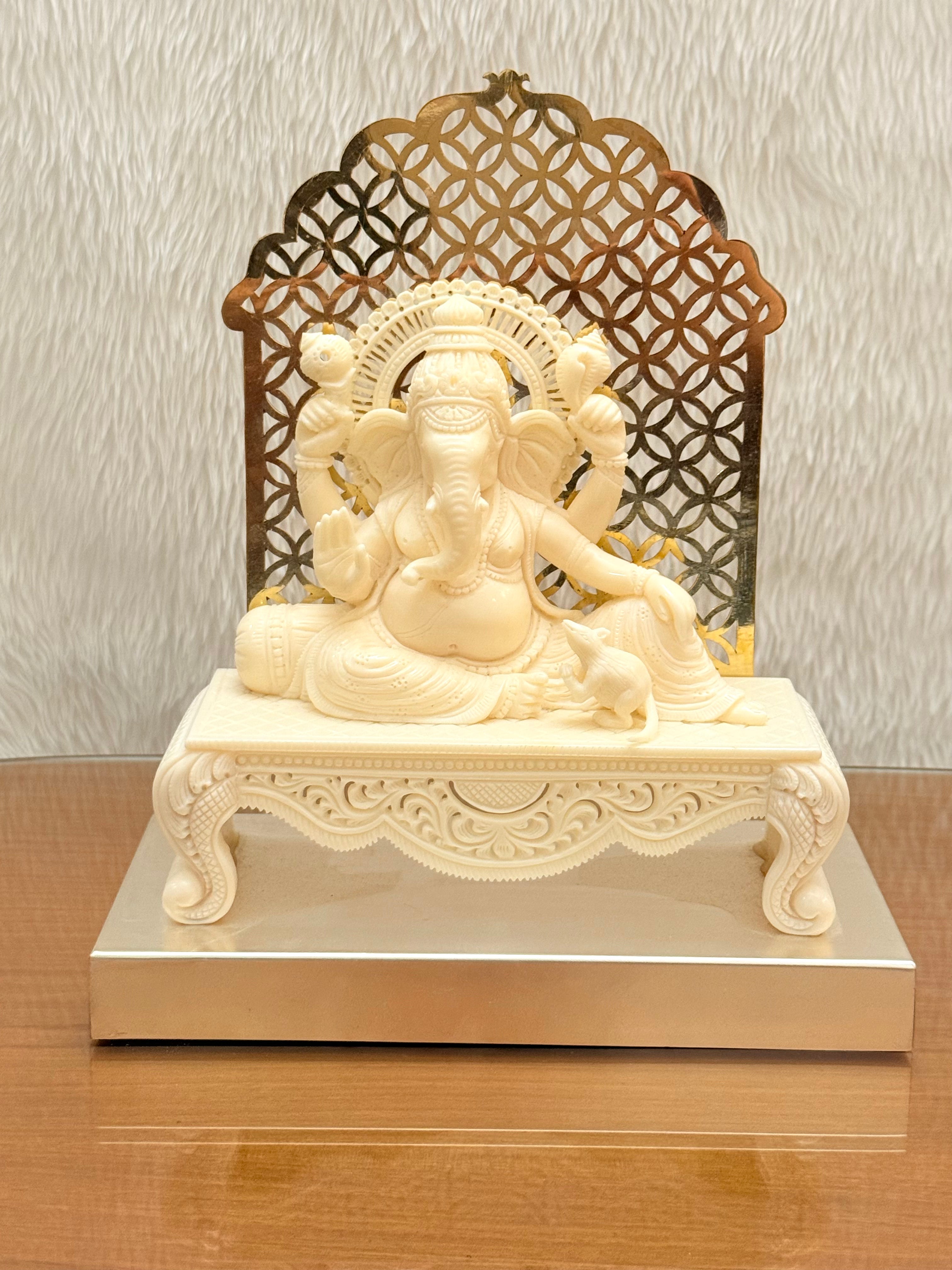 Ivory Look Alike Ganesha