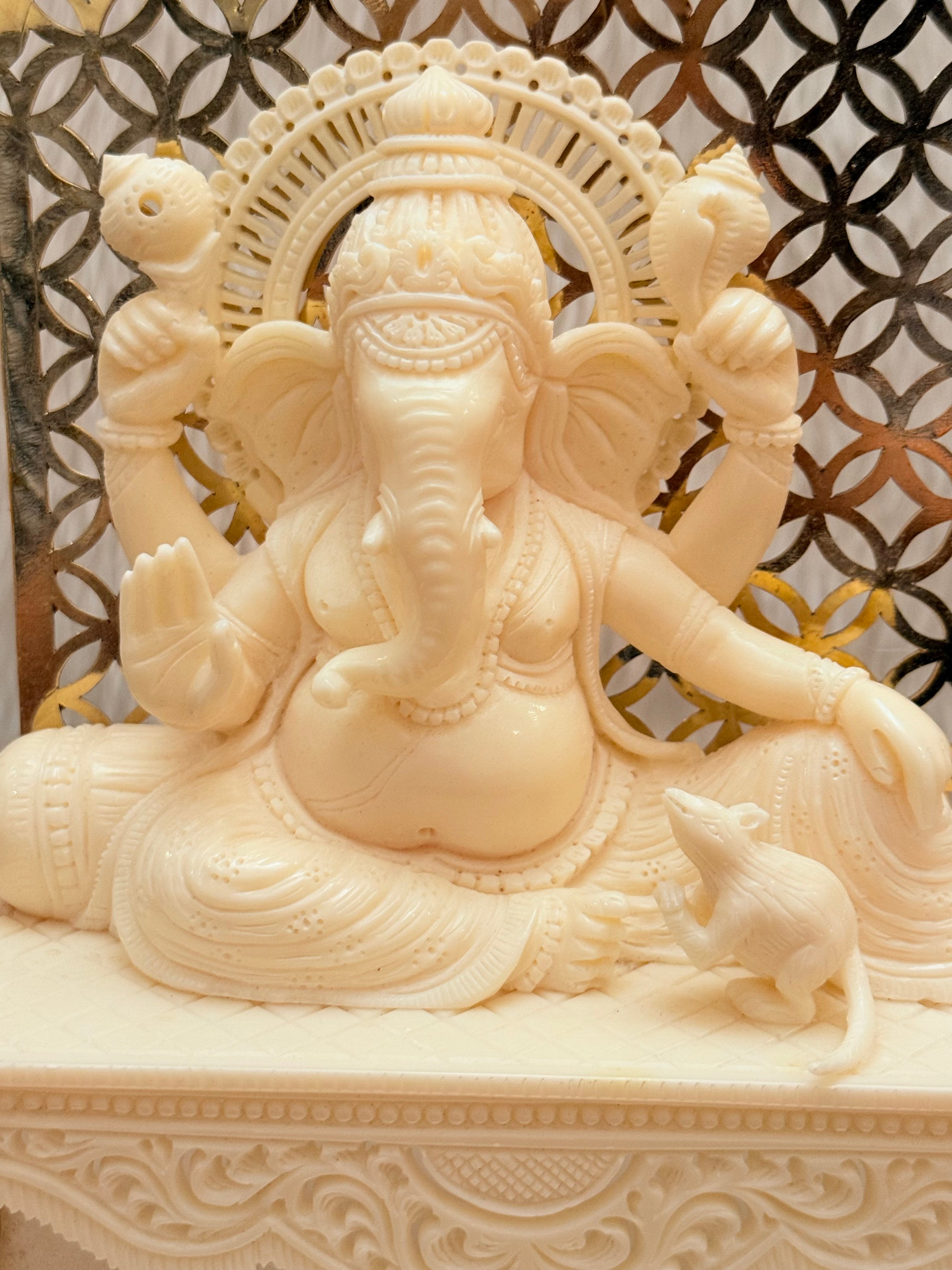 Ivory Look Alike Ganesha