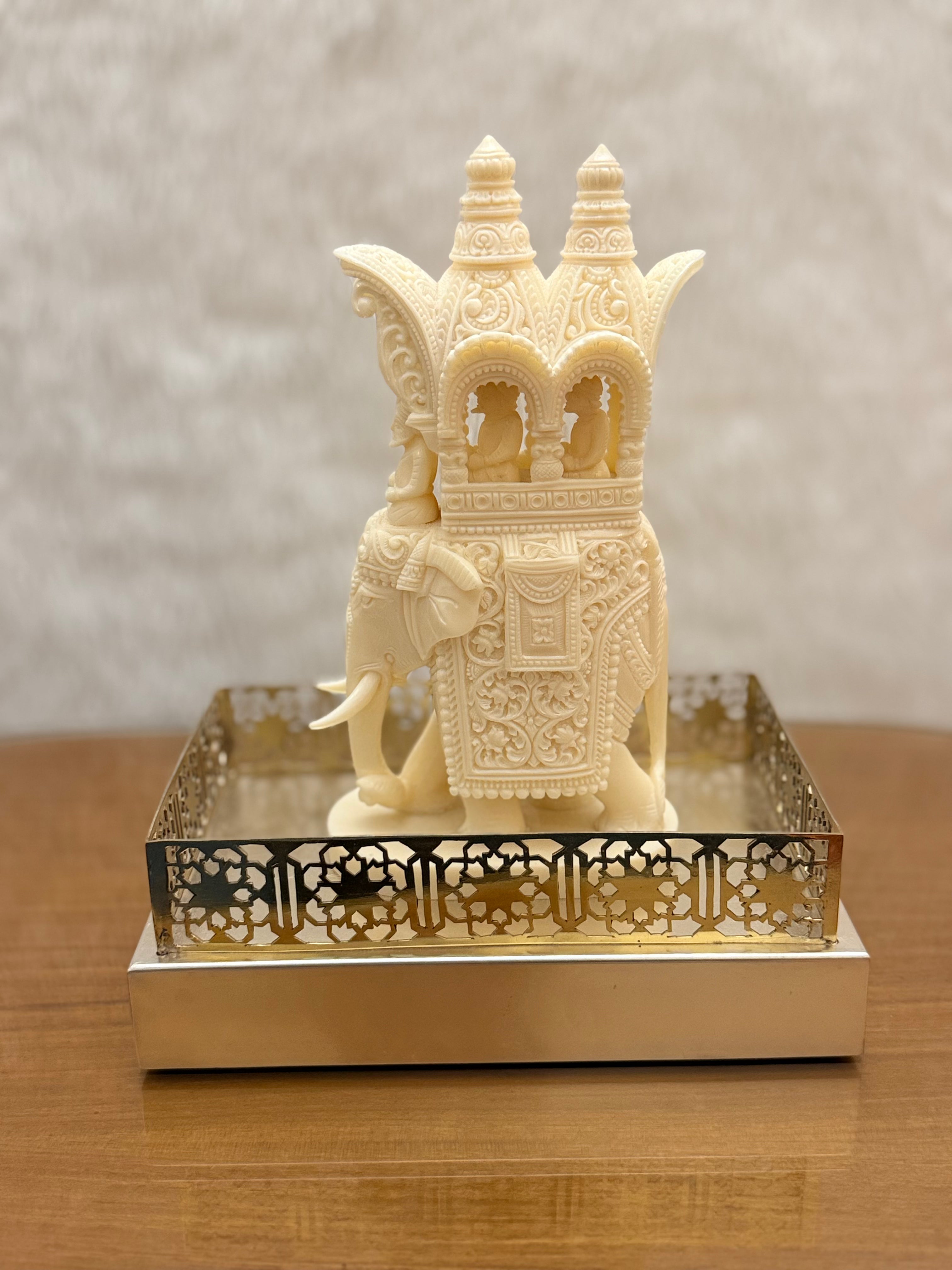 Intricate Cutwork Hauda