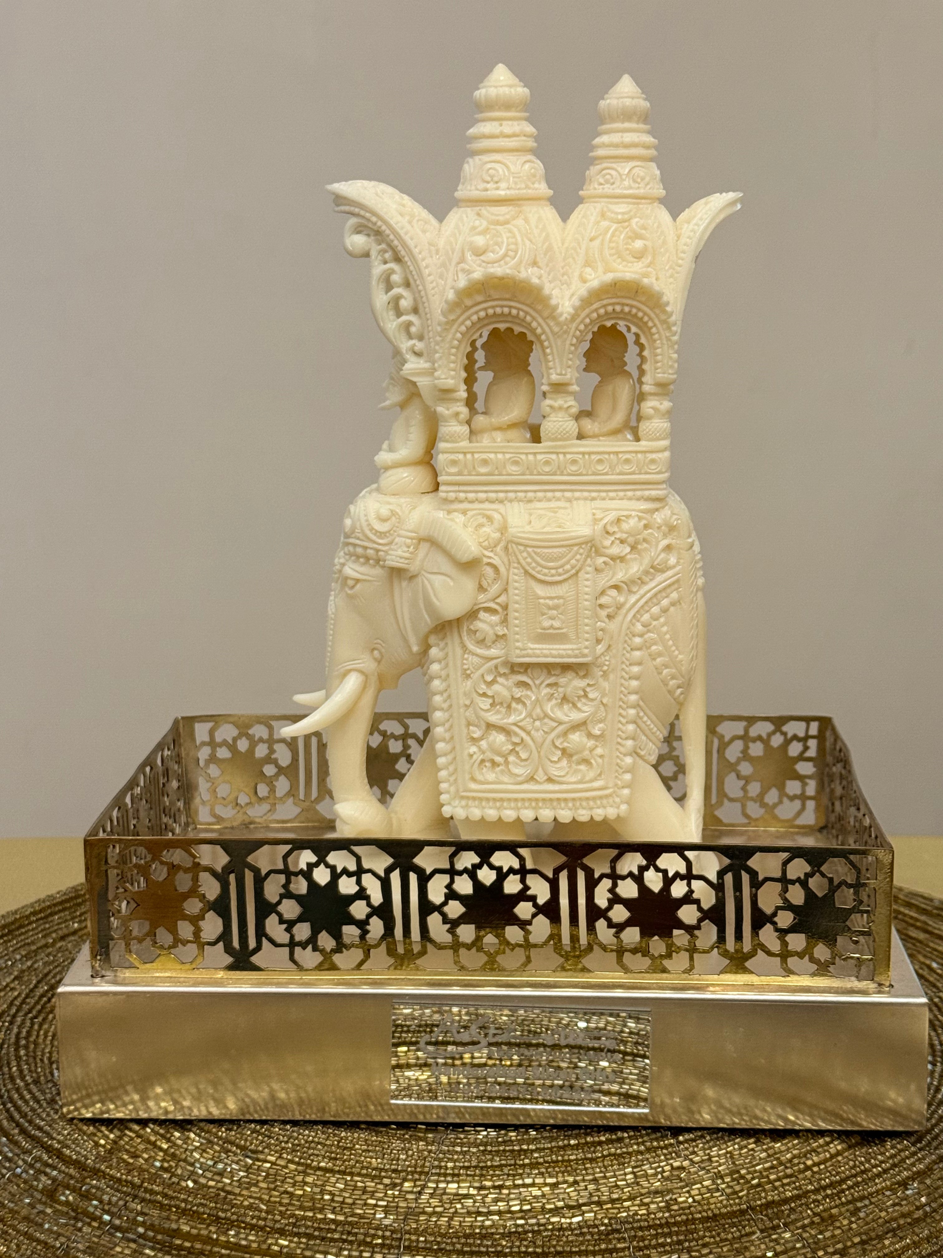 Intricate Cutwork Hauda