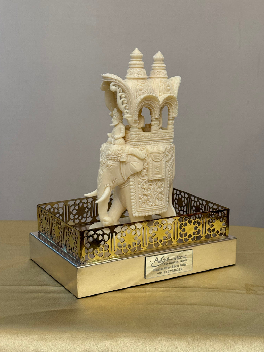 Intricate Cutwork Hauda