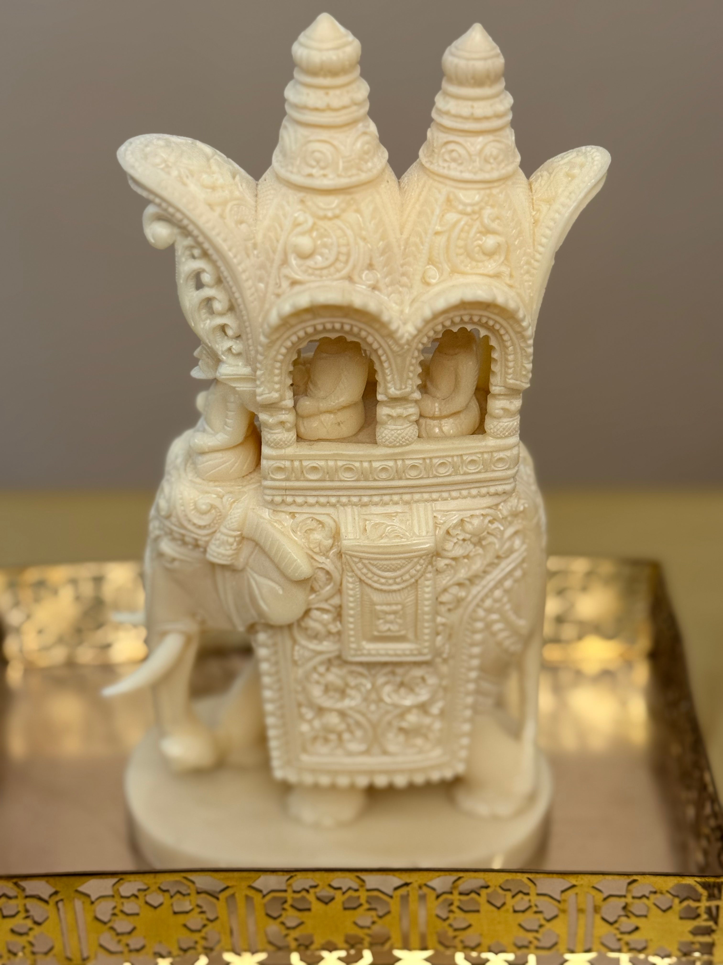 Intricate Cutwork Hauda