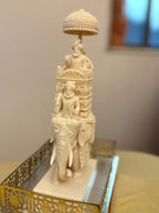 Ivory Look Alike Dome Hauda