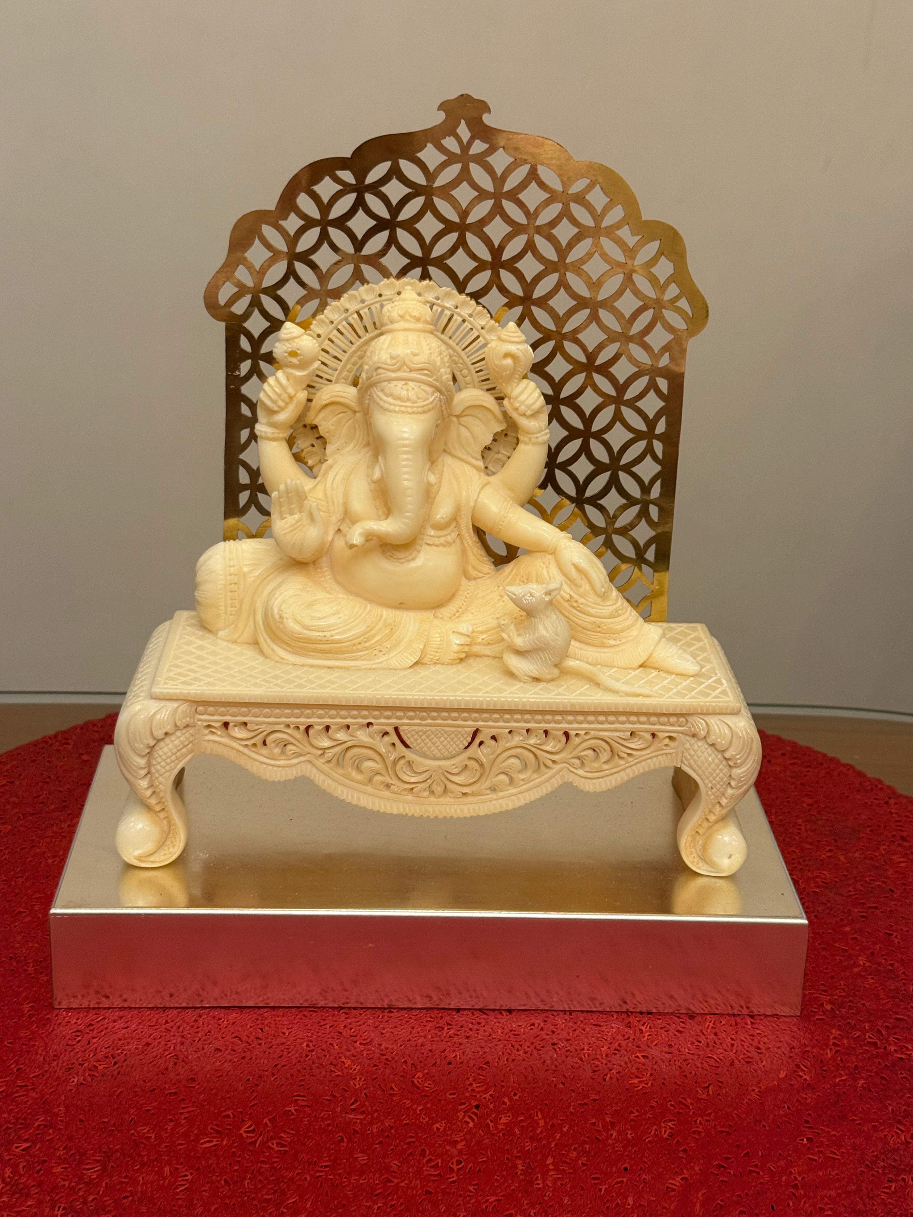 Ivory Look Alike Ganesha