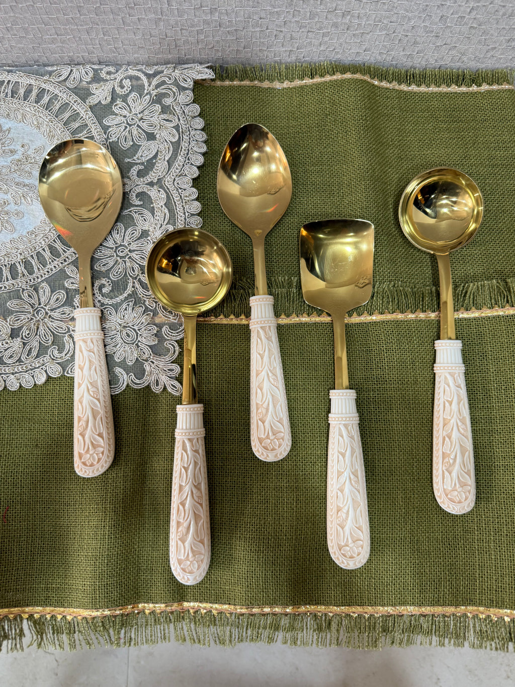 Five Serving spoon set