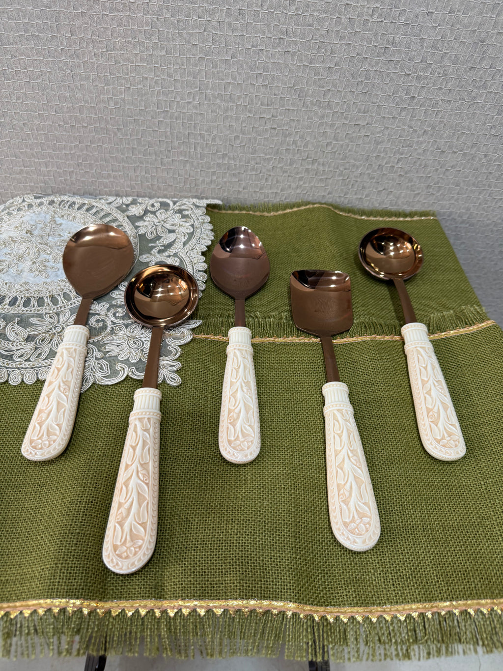 Five Serving spoon set