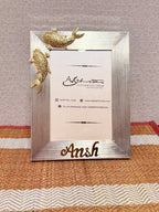 Personalised Zodiac Silver Frame – With Handcrafted Filigree Motif