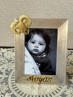 Personalised Zodiac Silver Frame – With Handcrafted Filigree Motif