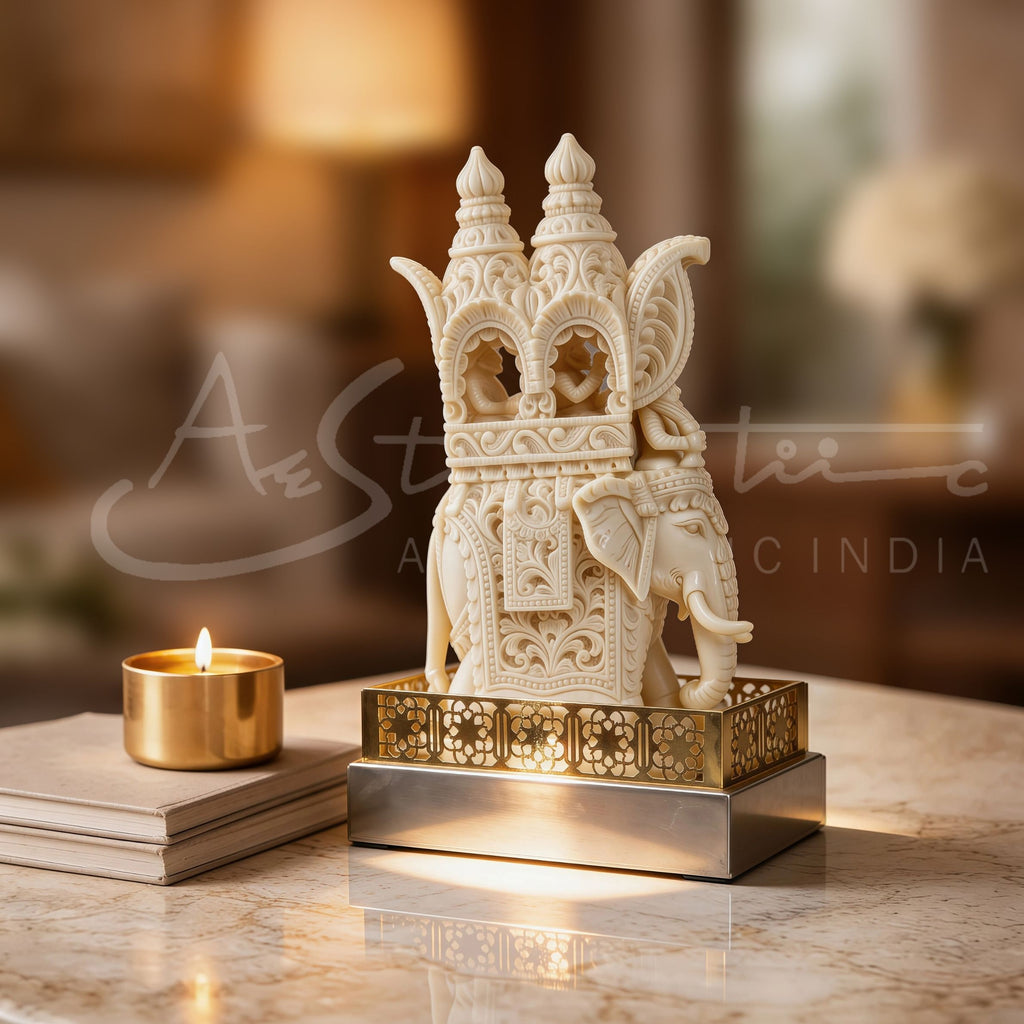 Intricate Cutwork Hauda