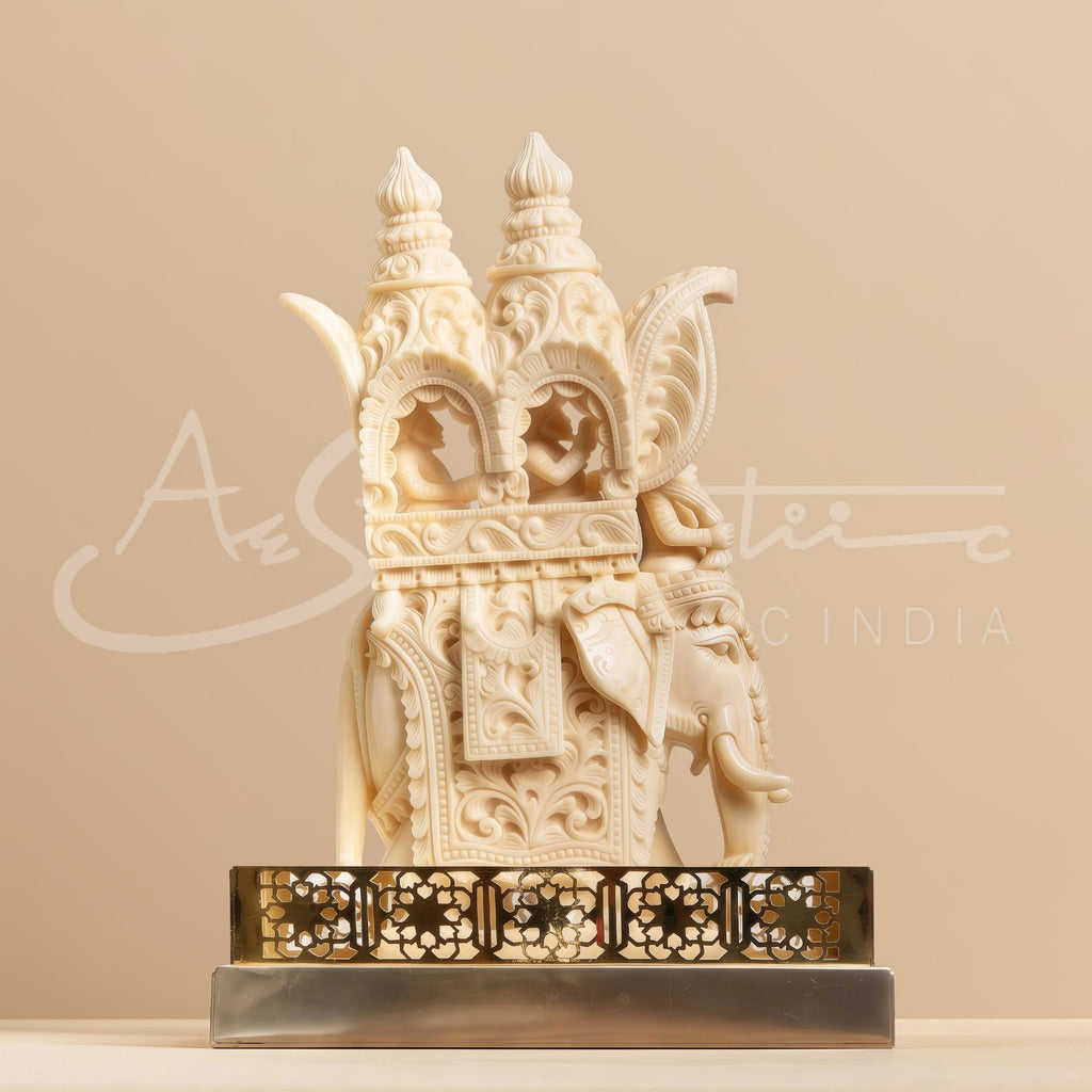 Intricate Cutwork Hauda