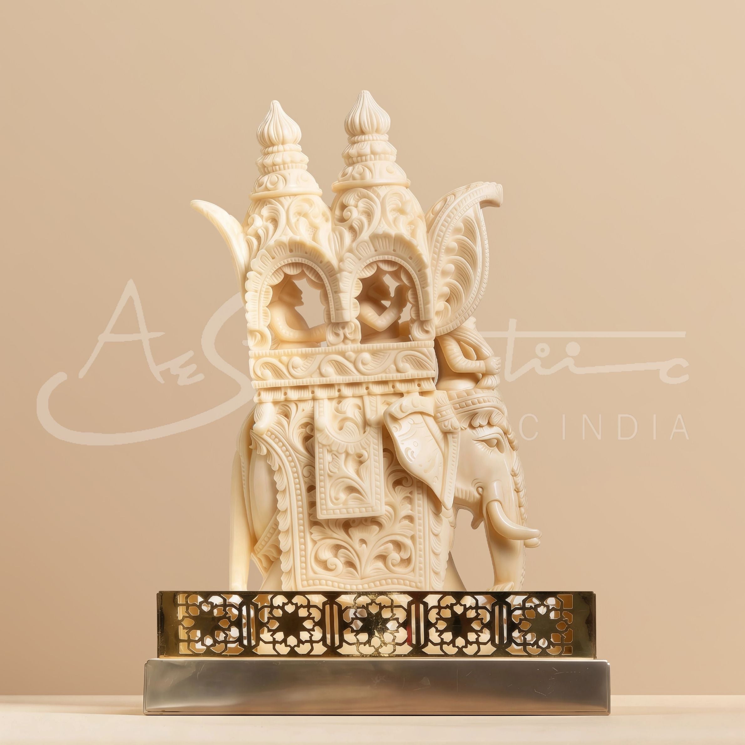 Intricate Cutwork Hauda