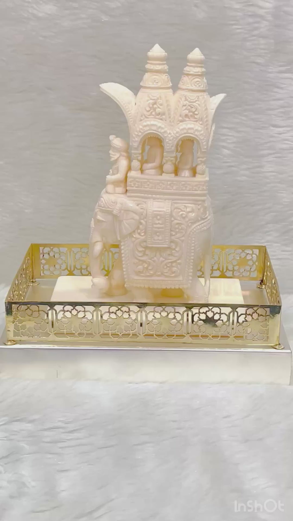 Intricate Cutwork Hauda