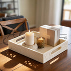 Ivory look alike rectangular tray