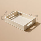 Ivory look alike rectangular tray