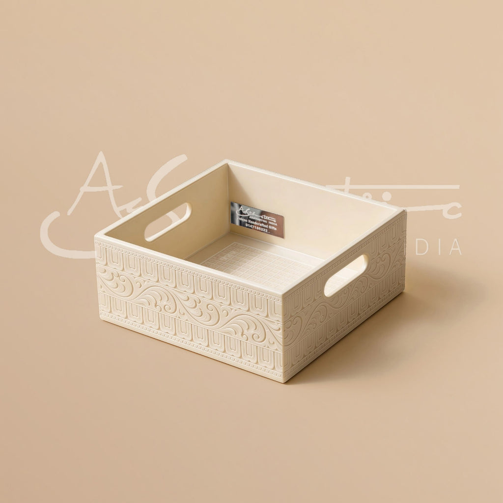 Ivory look alike square tray