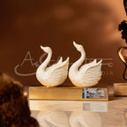 Ivory Look-Alike Swan Pair