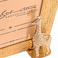 Jigsaw Giraffe Silver Photo Frame designed with Filigree Work