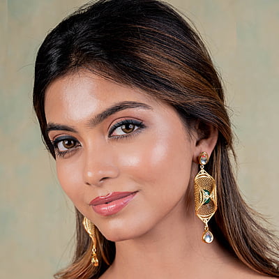 Ishya Gold Coated Silver Earrings