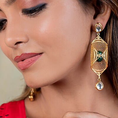 Ishya Gold Coated Silver Earrings