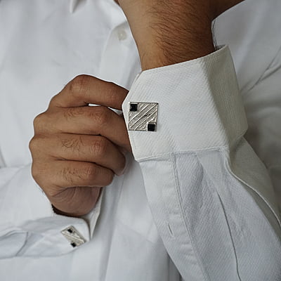 Shayan Silver Cufflinks