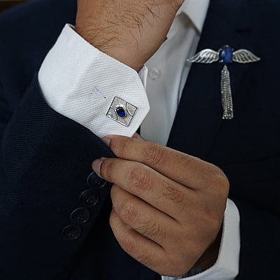 Malhar Royalè Silver Cufflinks